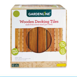 Parallel Wooden Decking Tiles 2 Pack