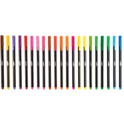 Crelando Brush Pens / Fineliner Pens - 24 pack