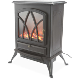Black Electric Stove Effect Heater