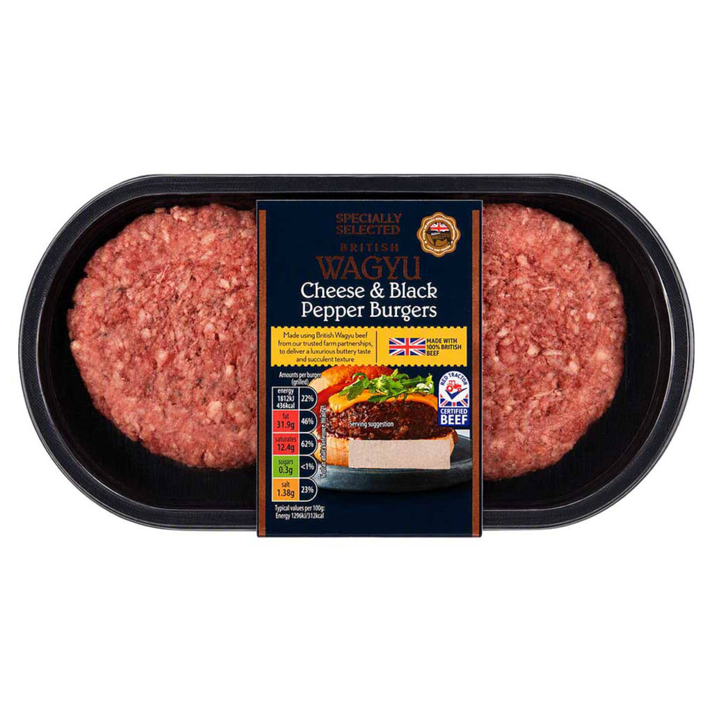 Cheese & Black Pepper Wagyu Burgers