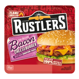 Rustlers Deluxe Bacon & Cheese Burger