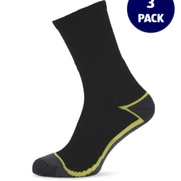 Men's Workwear Black & Yellow Socks