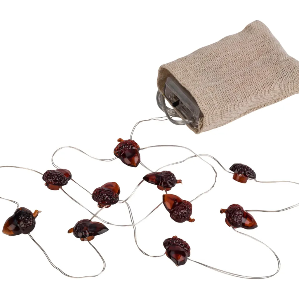 Acorn-Shaped LED String Lights