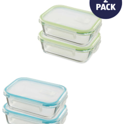 Small Glass Storage Dish 2 Pack