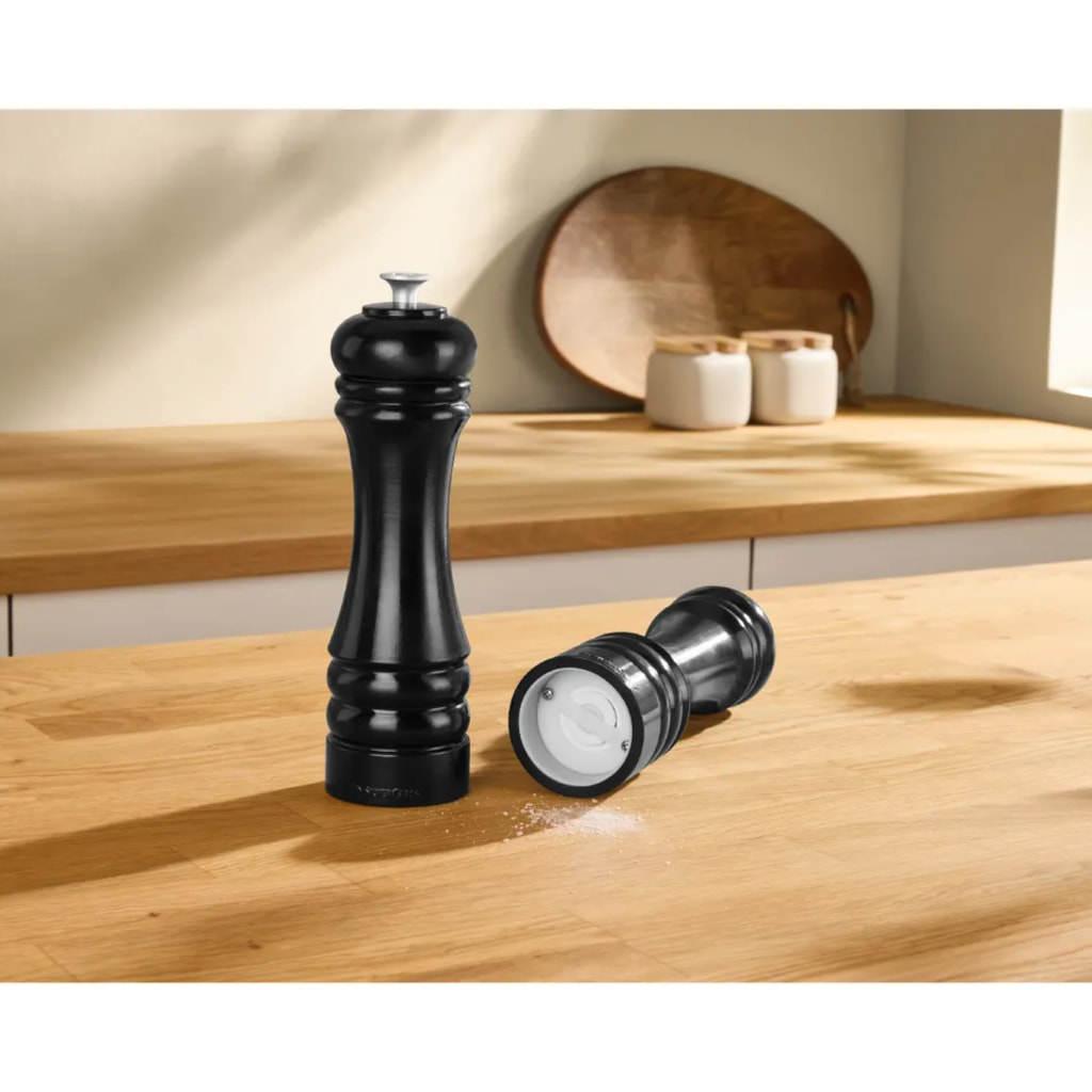 Black Salt and Pepper Mill Set - 2 Pieces