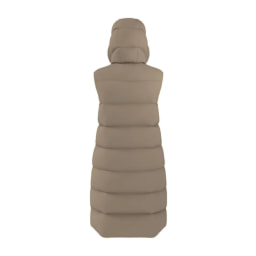 Ladies’ Beige Longline Padded Gilet