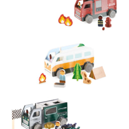 Little Town Wooden Fold Out Vehicles