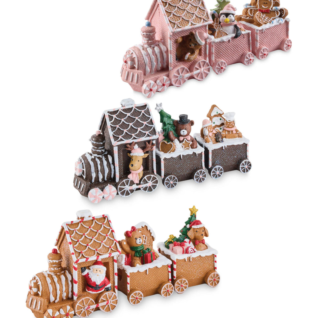 Festive Gingerbread Train