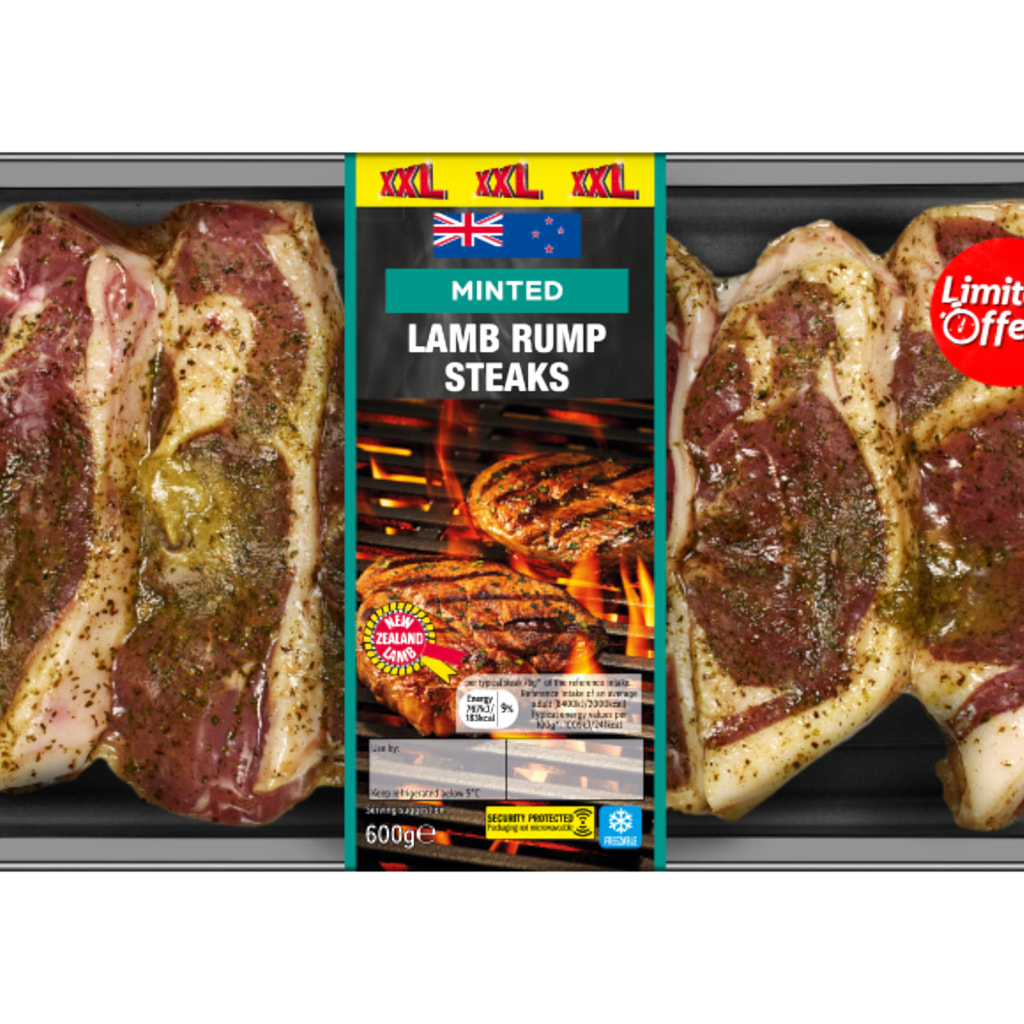 - - Minted Lamb Steaks