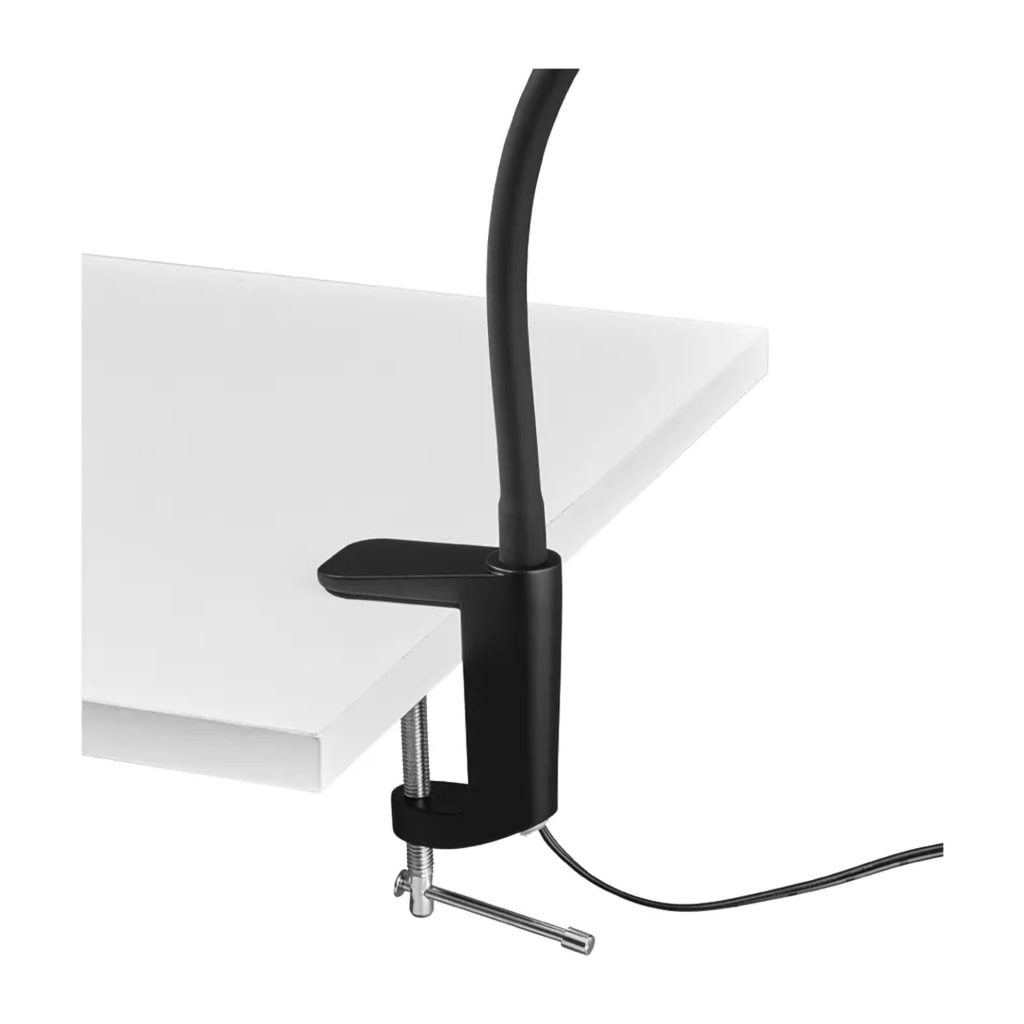 Black LED Lamp With Screw Clamp