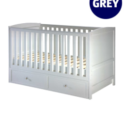 Mamia Grey Nursery Cot Bed