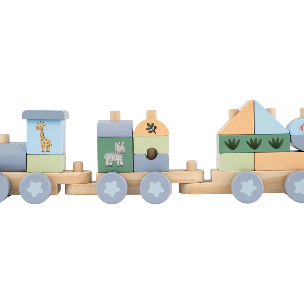 Blue Stacking Train