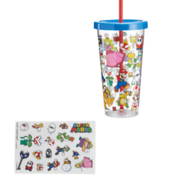 Super Mario Straw Cup & Stickers
