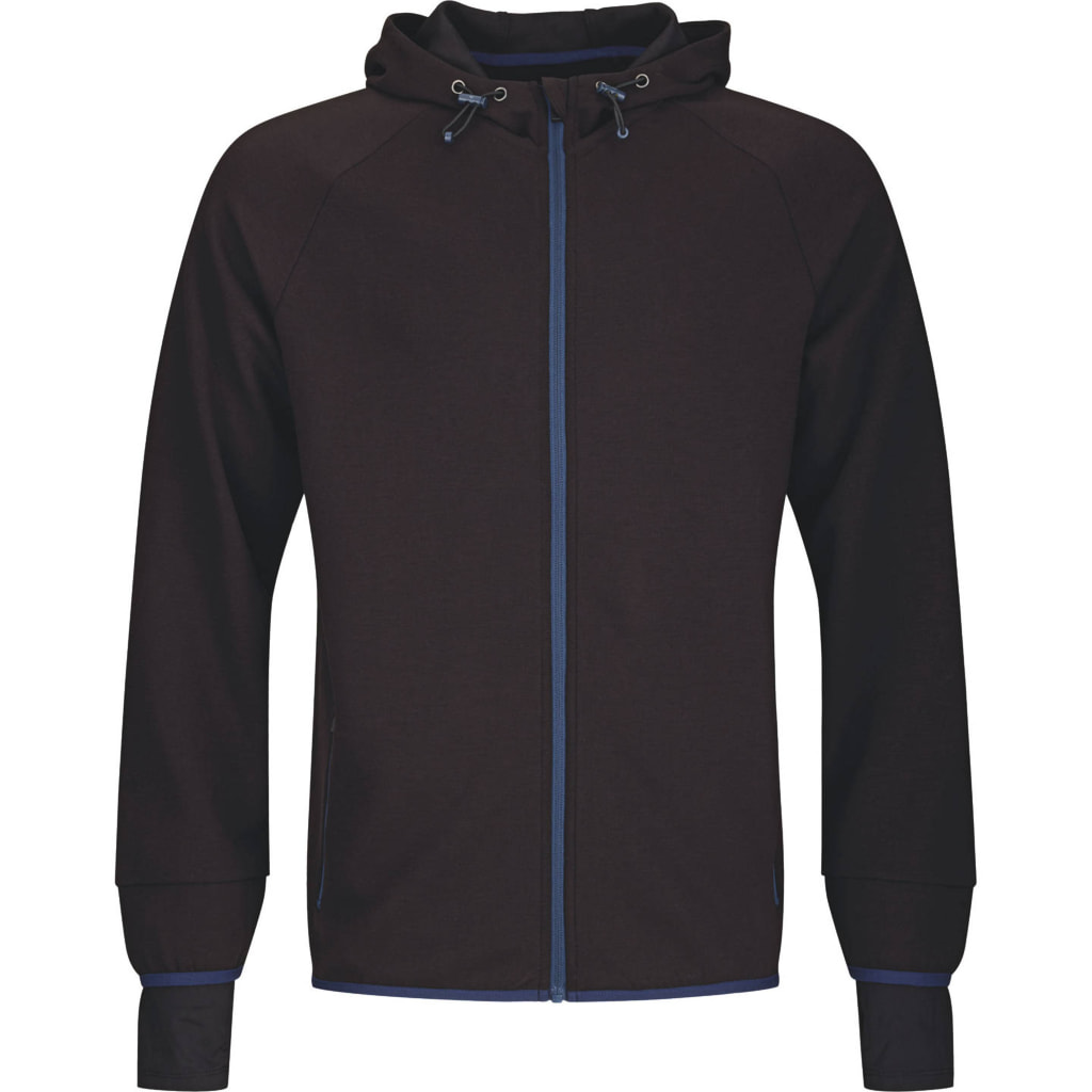 Adults' Running Jacket Black/Blue
