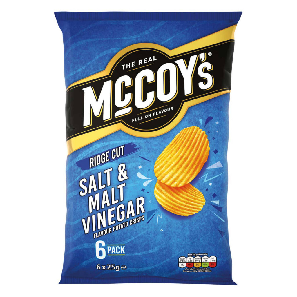Salt & Vinegar Ridge Cut Crisps