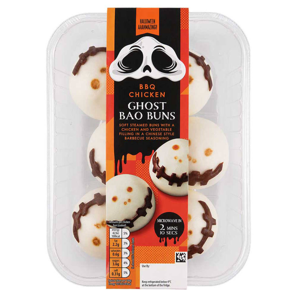 BBQ Chicken Halloween Bao Buns