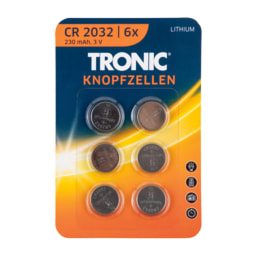 Tronic Button Cell Batteries - 6 Pack