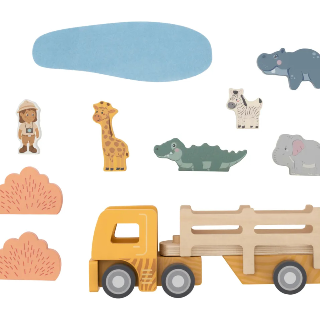 Safari Animal Truck - 11 Pieces