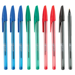 United Office Multicoloured Ballpoint Pens - 10 Pack