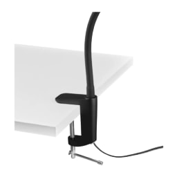 Black LED Lamp With Screw Clamp