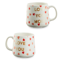 Valentine's Love You More Twin Mugs