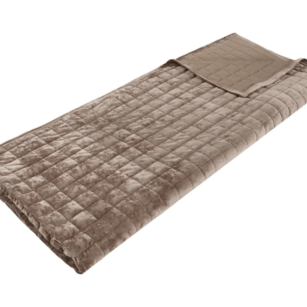Brown Velour Bedspread