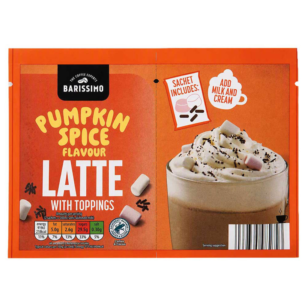 Pumpkin Spice Latte Sachets