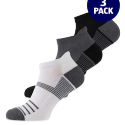 Crane Grey Fitness Socks 3 Pack