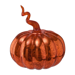 Light-Up Decorative Pumpkin With A Curly Stem