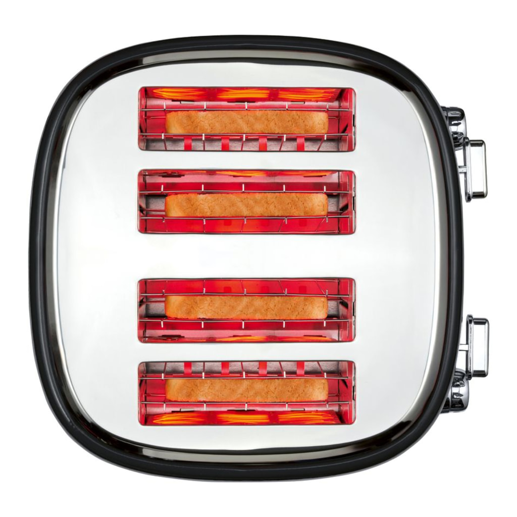 Black 4 Slice Toaster