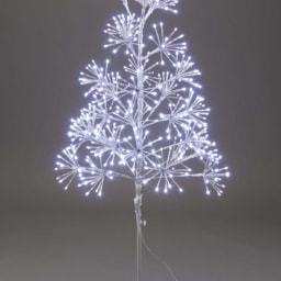 1.2m Silver LED Starburst Tree