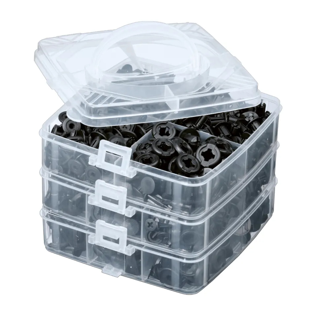 Fastening Clips & Cable Ties - 630 Pieces