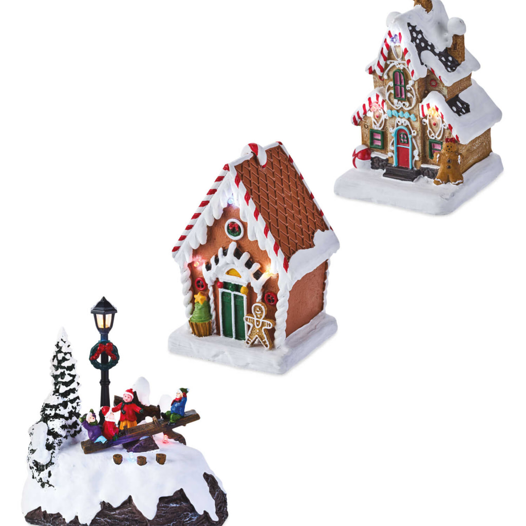 Mini Gingerbread Village Scene