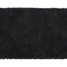 Black Rectangular Bath Mat