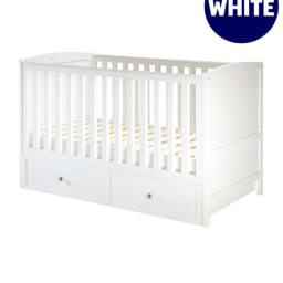 Mamia White Nursery Cot Bed