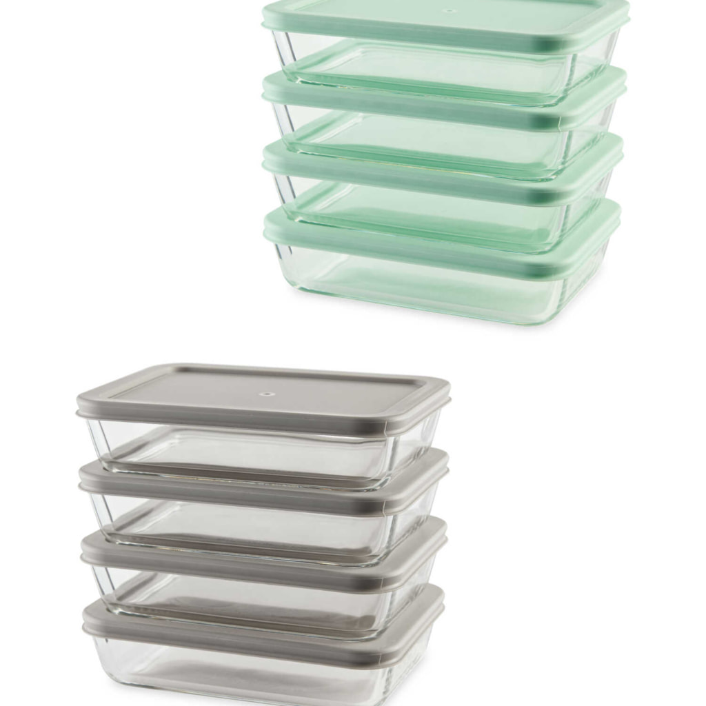 Glass Meal Prep Containers 4 Pack