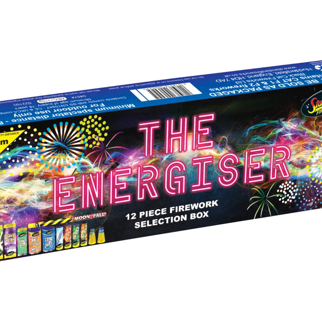 STANDARD FIREWORKS - The Energiser Selection Box - 12 Pieces
