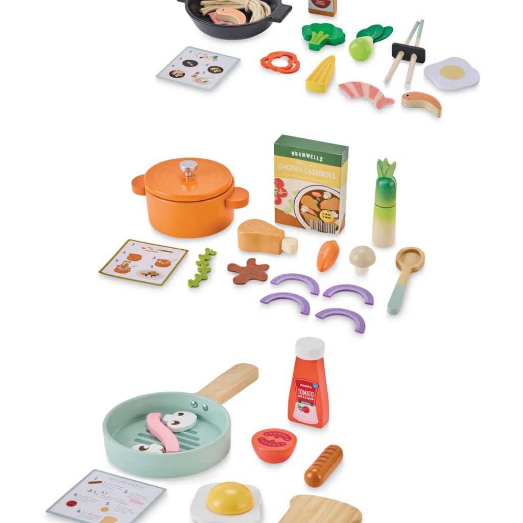 Wooden Pots/Pan Set