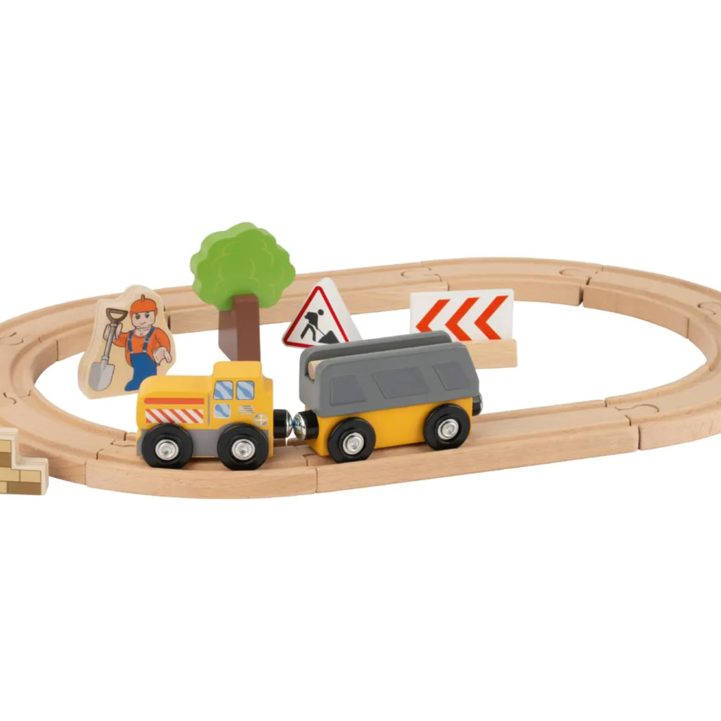 Construction Site First Train Set - 22 Pieces