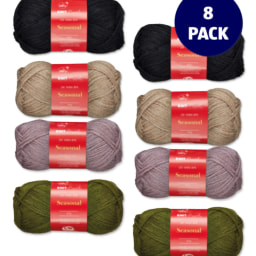 Seasonal Double Knit Yarn 8 Pack