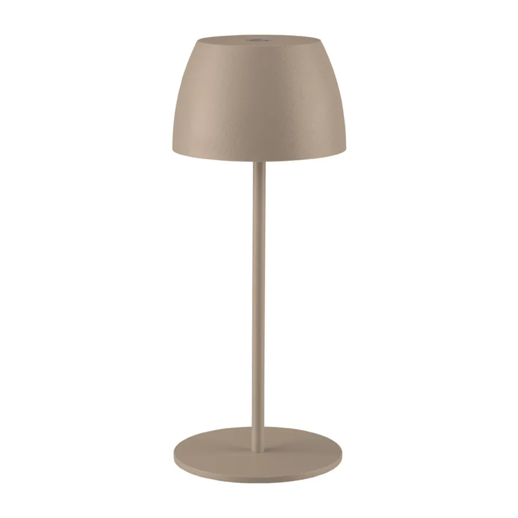 Beige Cordless LED Table Lamp With Two Height Settings