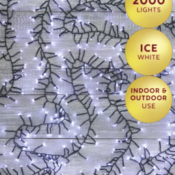 2000 Ice White LED Cluster Lights