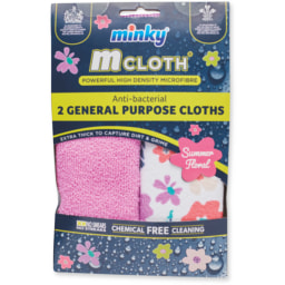 Minky Floral Anti-Bacterial Cloth