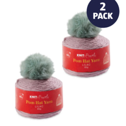 Lilac Pom Hat Yarn 2 Pack