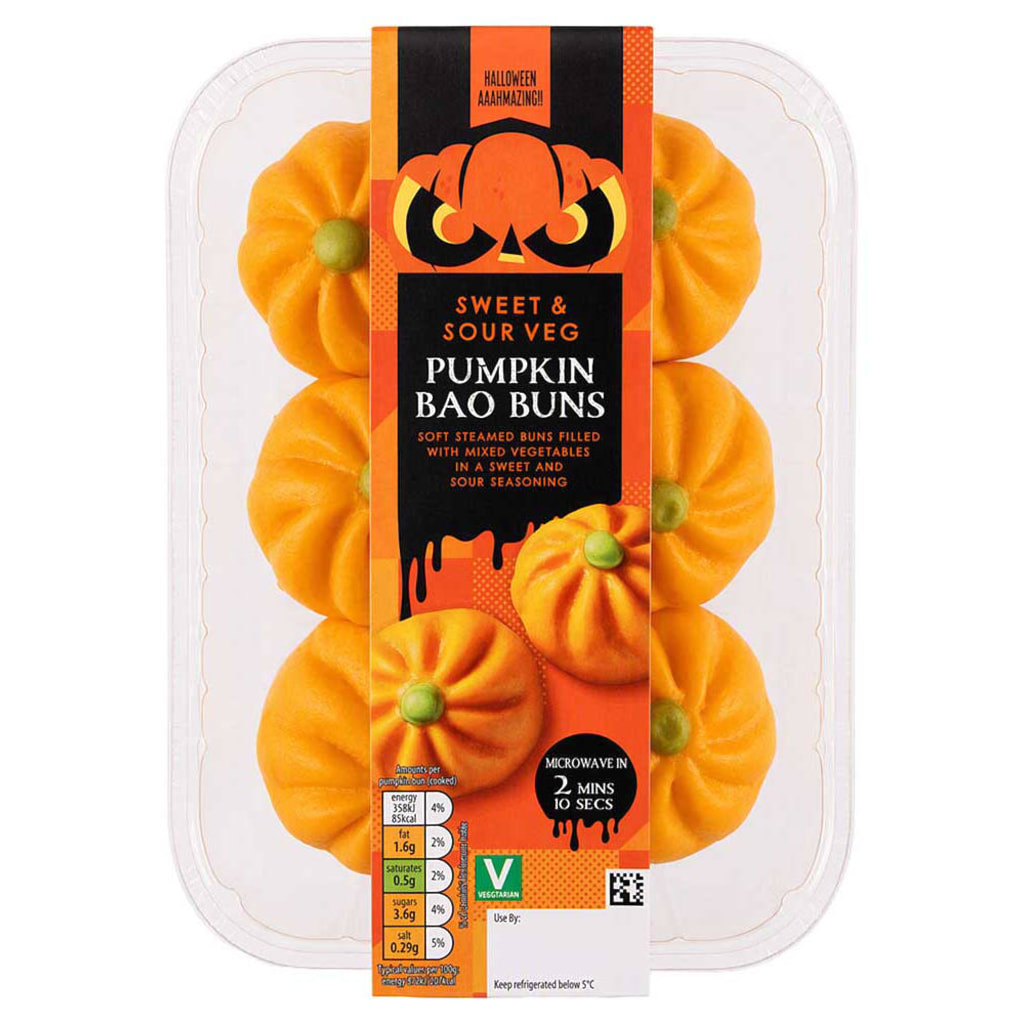 Veg Pumpkin Halloween Bao Buns