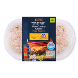 Flavoured Pork Burgers West Co Cheese