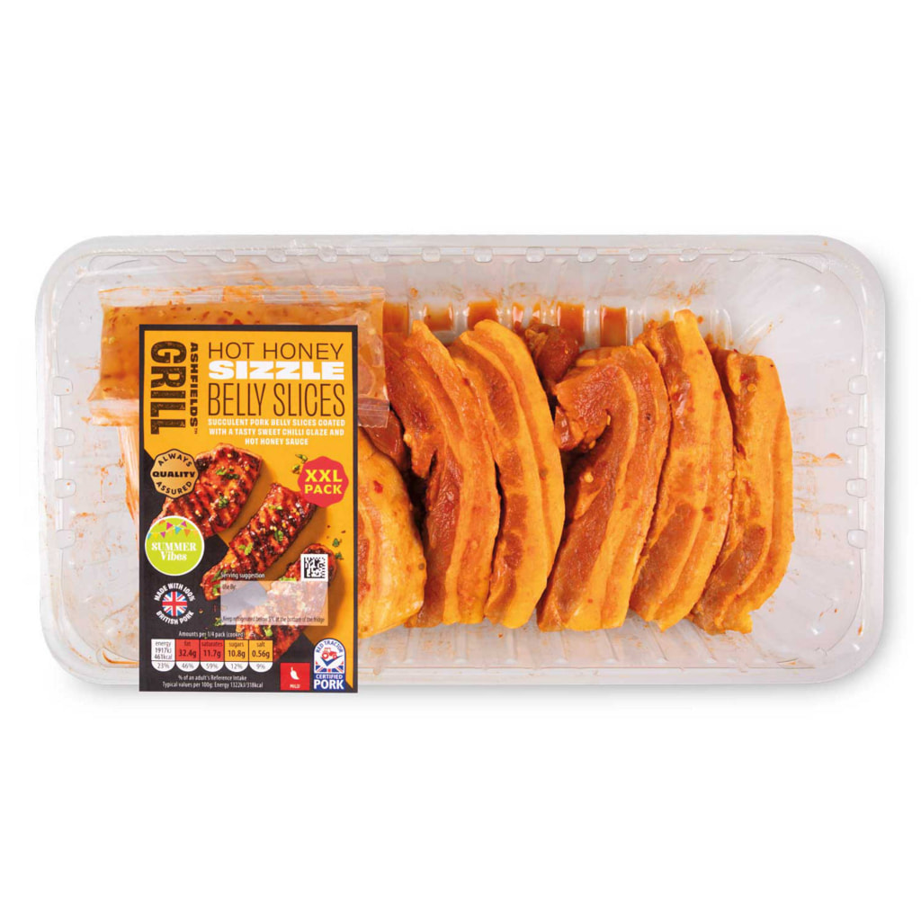 Hot Honey Pork Belly Slices