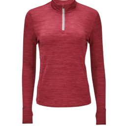 Ladies Red Winter Running Shirt