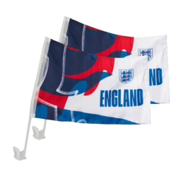 England Car Window Flag - 2 Pack