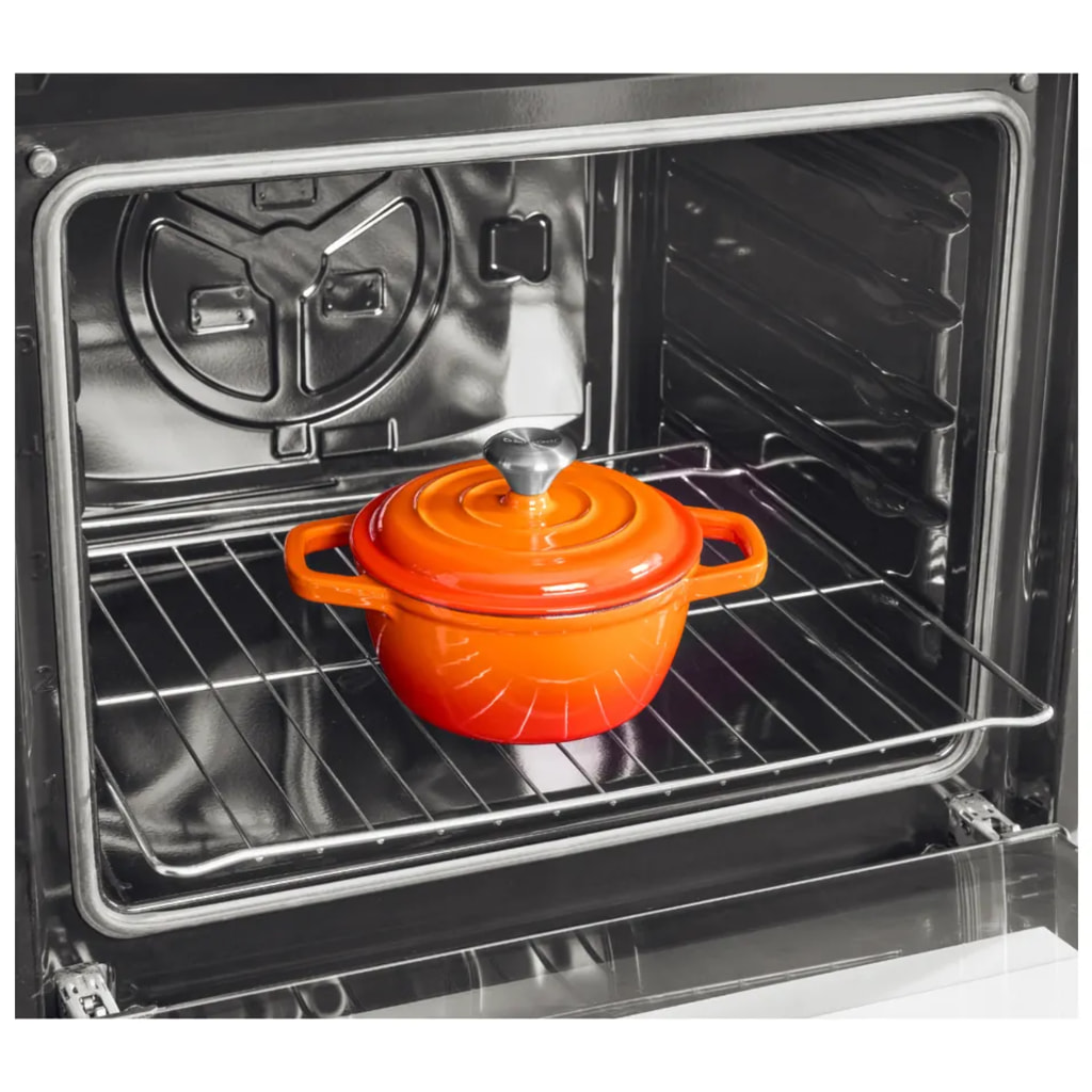1.35L Cast Iron Casserole Dish - Orange